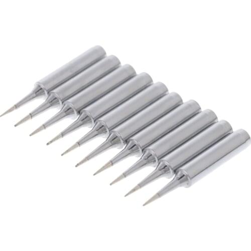 10 Pcs Lead Free Replacement Soldering Solder Iron Tips 900M-T-I For Hakko Saike 936 852d+ 909D