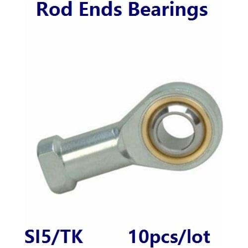 10pcs/lot SI5/TK 5mm Rod End Joint Bearing Internal Thread Metric Female Right /Left Hand Fish Eye