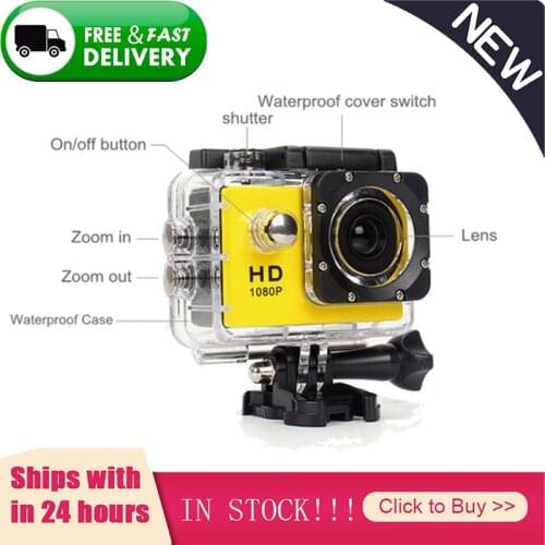 12MP Waterproof Camera 1080P 32GB Outdoor Mini Sports Action Camcorder Camera Mini DV Video Camera With 140° Wide Angle