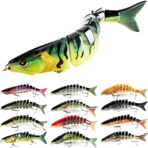 12cm/20g hot fishing lure minnow quality professional bait swim bait jointed bait equipped black or white hook
