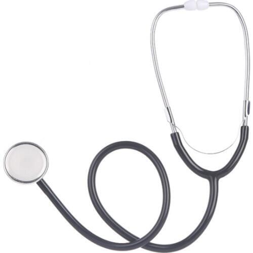 2 pcs Portable medical Stethoscope Professional Happy Doctor Physical Therapy Cardiology Black Health Care Equipment