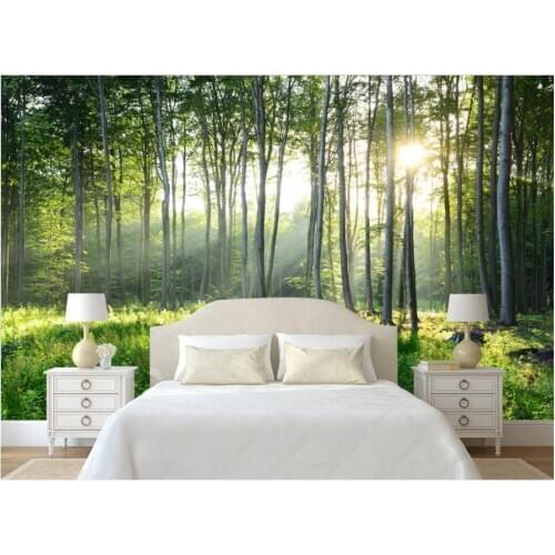 Custom photo 3d wall paper for living room Beautiful forest big tree morning fog decor 3d wall murals wallpaper for walls 3 d