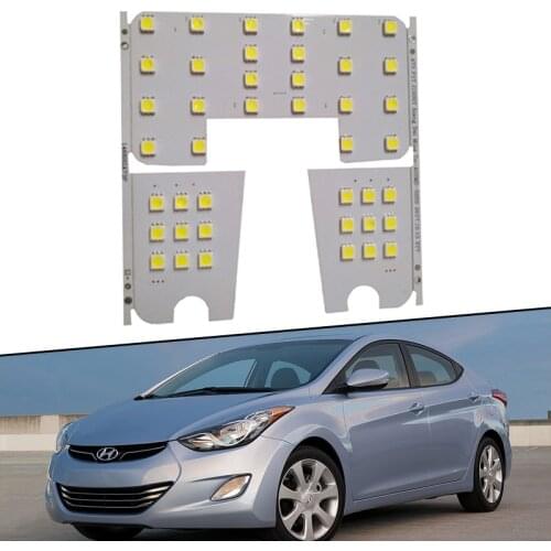 3x for Hyundai Elantra MD UD Mistra CF 2011 2012 2013 2014 2015 Interior Lights Dome Map Room Roof LED Lamps Reading Light Trunk