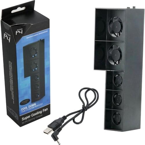 Accessories Cooling Fan Play for ps4 Host Cooler External Turbo Temperature Control Fan for PS4