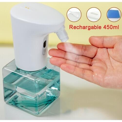 Automatic Alcohol Dispenser Touchless Infrared Sensor 450ml Waterproof Home Office Foam Soap Dispenser Spray Bottle Dropshipping