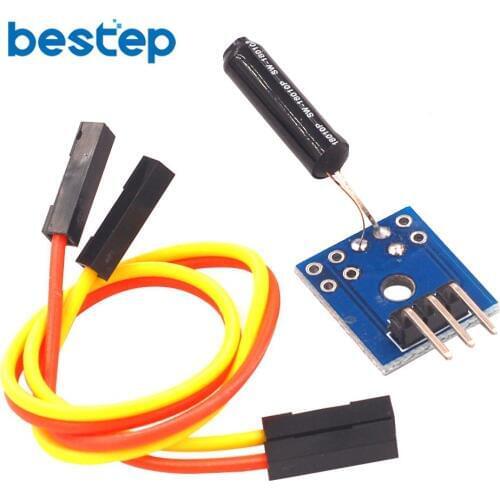 1pcs Normally Open Type Vibration Sensor with Small Plate DuPont line