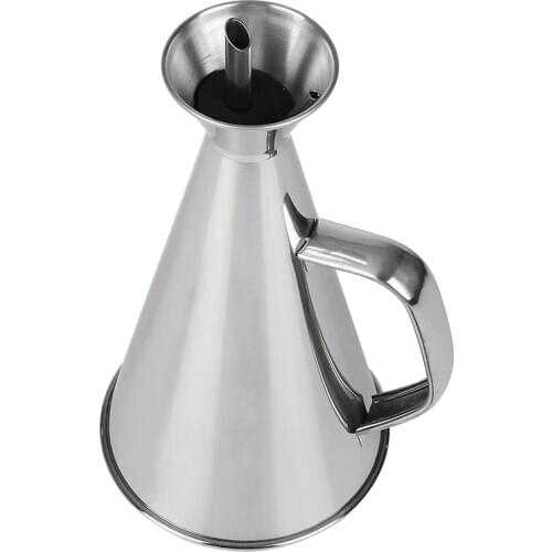 500Ml Stainless Steel Non Drip/No Mess Olive Oil Dispenser,Kitchen Oil/Vinegar Pot-Easy to Clean and Leakproof