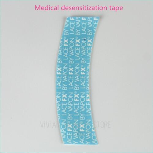 50 Pieces/Lot Strong Adhesive Double-sided Tape for Toupees /Lace Wig Blue Side to Base Tapes,Medical Desensitization Tape
