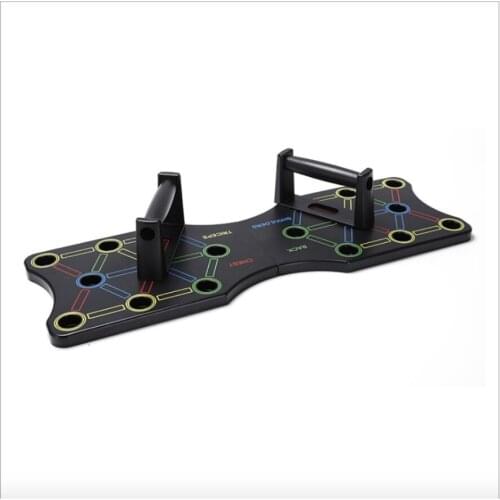 Multifunctional folding push-up board chest muscles abdomen pull rope push-up bracket fitness equipment