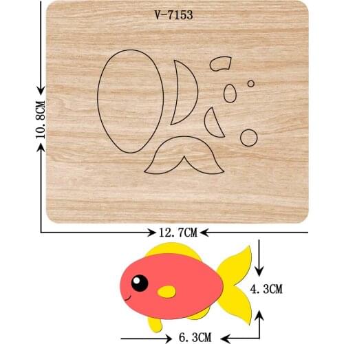 New fish wooden dies cutting dies for scrapbooking Multiple sizes V-7153