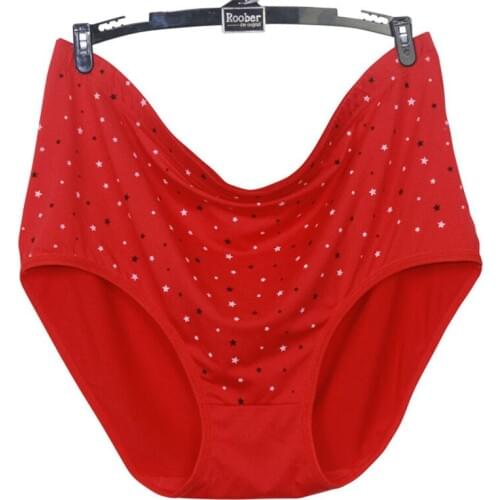 New Women Panties Breathable Print Underwear Brief Plus Size 7XL High Waist Soft and Super Elastic Panties Lingeries Intimates