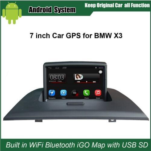 Upgraded Original Car Radio Player Suit to BMW X3 E83 2004-2010 Car Video Player Built in WiFi GPS Navigation Bluetooth