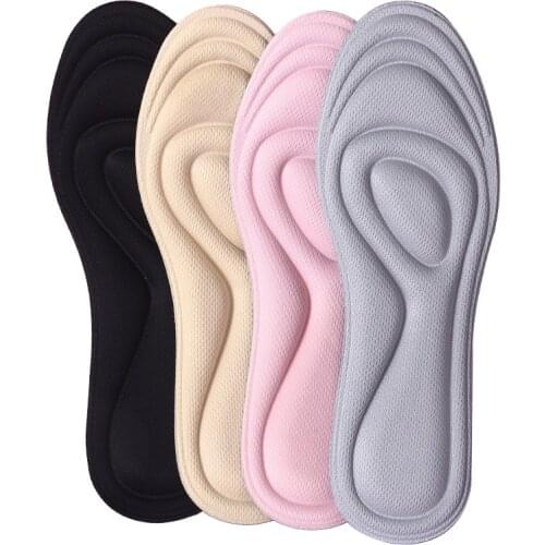 Unisex Flat Feet Arch Support Shoes Pad 4D Memory Foam Orthopedic Insoles Soft Massage Insoles Shock-Absorbing Sports Insoles