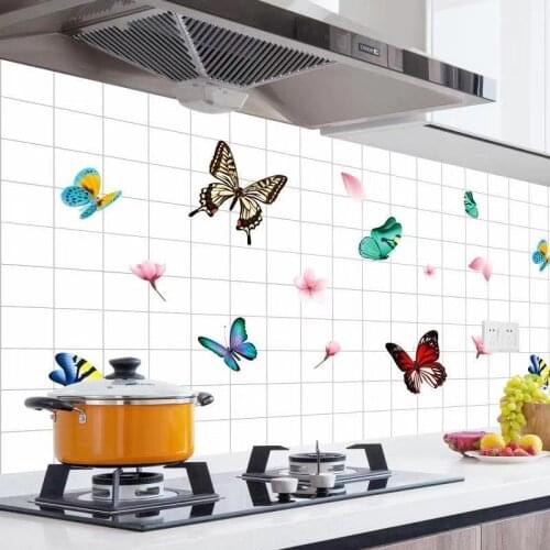 Fashion Self Adhesive Oil-proof Contact Paper Home Decor wallpapers DIY Waterproof Modern Kitchen Living Room Furniture Desktop