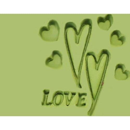 Love Leaf Handmade Pattern Stamp Home Cleaning Natural Seal Acrylic Transparent Imprint Soap Stamp For Handmade Making Chapter