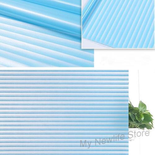 Blue blinds Glass Sticker Window film Frosted Opaque Bathroom Balcony Sliding Door Privacy Self-Adhesive home decor 60/90*200cm