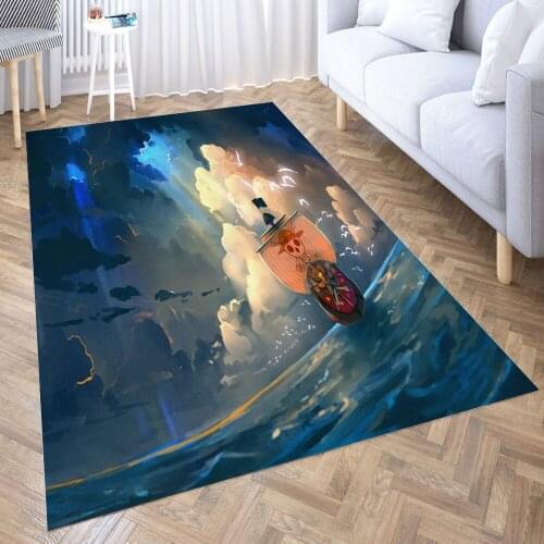 Sunny Carpet for Living Room 3D Anime Cartoon Rug Gamer Teen Room Bedside Lounge Rug Kids Children Floor Mats
