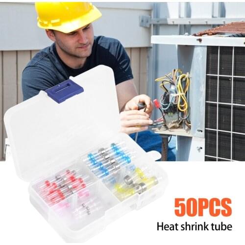 Thermal Shrinkage Electrical Car Wires Connector Solder Extrusion Terminals Kits Electrical Wire Insulated Butt Connectors Kit