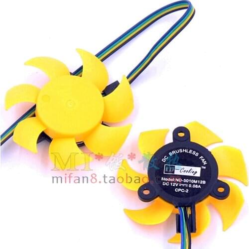 Cooler CPU Cooling Fan For ID-Cooling ND-5010M12B 4PIN 5V 0.08A 4 line temperature pitch 26mm diameter of 45mm ball bearing fan
