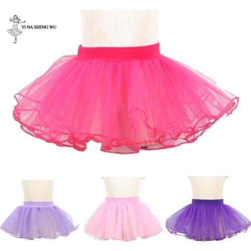 New Children Ballet skirt mesh Tutu Dance Costume Party Tulle Ballet Dance Wear Gymnastics tutu fluffy dance princess skirt