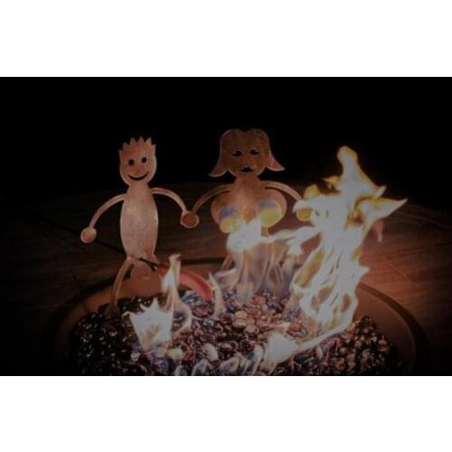 Funny BBQ Tool Women Men Shaped Hot Dog Roasters Stick Rack Campfire Grill