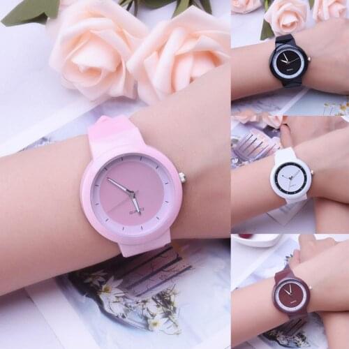 Casual Girls Students Quartz Analog Jelly Women Wrist Watch Silicone Watch Band Round Dial Ladies Watches Female Gifts