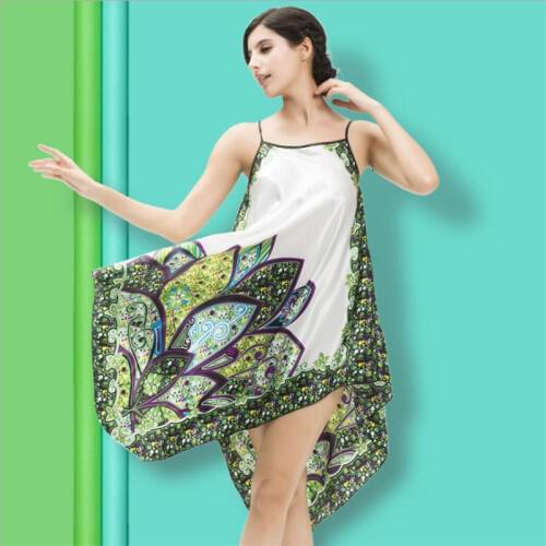 Women Night Dress Sexy Silk Like Sleepwear Spaghetti StriT Summer Sleeping Dress Fashion Nightgown Camisola iT392 Free Shipping