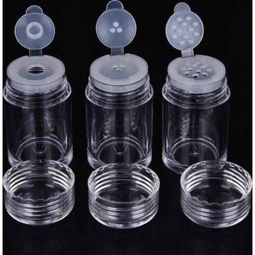 1PCS 10ml Loose Powder Jar With 1/3/12 Holes Refillable Bottles Nail Glitter Powder Container Nail Powder Bottle With Sifter