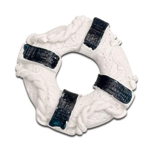 10PCS 24x24mm Resin White Lifebuoy Shape Decoration Crafts Flatback Cabochon Embellishments For Scrapbooking DIY Accessories