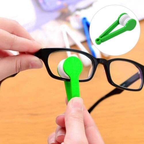 10Pcs Eyeglass Cleaner Physical Attachable Microfiber Mini Wipe Soft Cleaner for Home