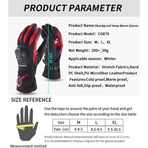 100% Waterproof Winter Anti-drop Lengthen Thicken Cycling Gloves Outdoor Sport Ski Gloves For Bike Bicycle Scooter Moto
