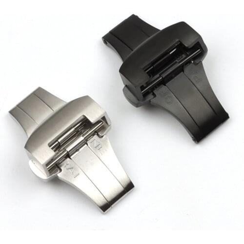 22mm Watch Accessories Stainless Steel Buckle Double Press Butterfly Buckle Suitable for Panerai strap Folding Buckle Tools Free
