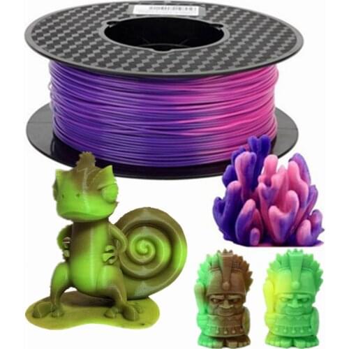 3D Printer PLA Filament 1KG/500g/250g 1.75mm 3D Printing Material Color Changing with Temperature Brown to Green