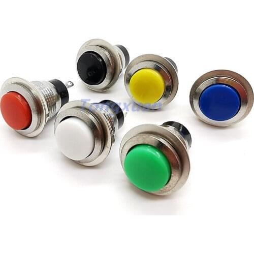 5pcs Small 2pin Momentary Push Button Switch Non-locking Switch DS-318 12MM