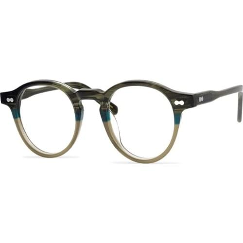 Acetate Round Glasses Frame Unisex Full Rim Prescription Lens Optical Eyewear Brand Designer Anti-reflective Reading Eyeglasses