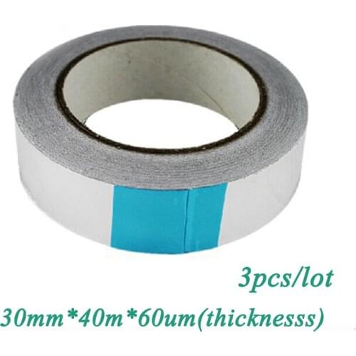 3pcs/lot BGA Aluminum Adhesive Tape 30mm*40m*0.06mm for Reballing Self Adhesive Tape