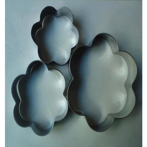 Free Shipping Stainless Steel Plum flower Shaped Cake Cake Decorating Tools Chocolate Candy Cookies Cutter Fodant Muolds