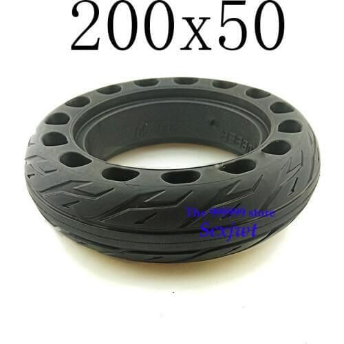 Free Shipping High Performance Size 200x50 Explosion-proof Electric Bike Scooter Tyres 8 Inch Motorcycle Hive Holes Solid Tires