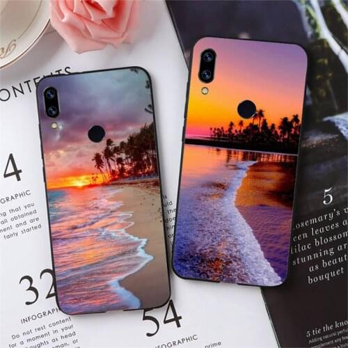 Ocean beach Palm Tree Phone Case For Xiaomi Redmi 7 8 9t a3Pro 9se k20 mi8 max3 lite 9 note 9s 10 pro