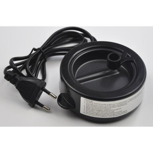 Black Glue Pot Keratin Fusion Melt Hot Pot Constant Temperature For Hair Extension Professional Salon Extension Tool