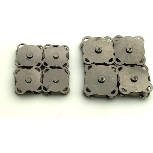 5Set / Pack Gun Black DIY Magnetic Snap Fasteners Clasps Buttons Handbag Purse Wallet Craft Bags Parts Accessories 14mm 18mm