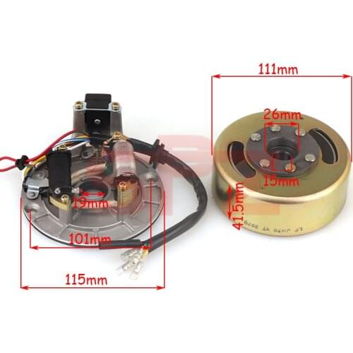 Foot start coil magneto magnetic cylinder suitable for motorcycle JH70 XR50 SDG SSR 110CC 125CC off-road vehicle ATV accessories