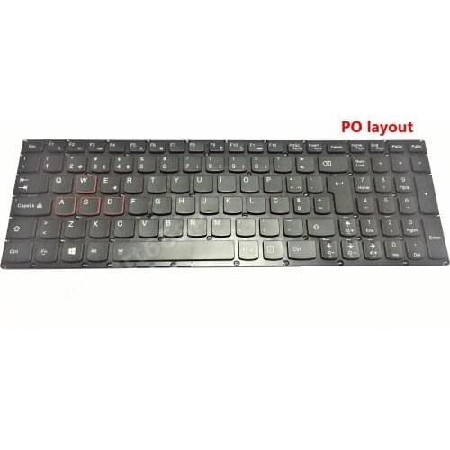 New for Lenovo IdeaPad Y700 Y700-15ISK Y700-17ISK PO PT Keyboard Backlit PK130ZF1A1