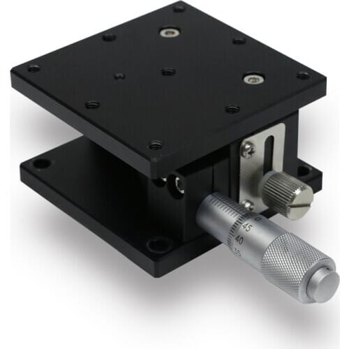 Z Axis Optical Displacement Platform High precision micrometer Height adjustable Sliding stage Sliding table 60mm*60mm LZ60