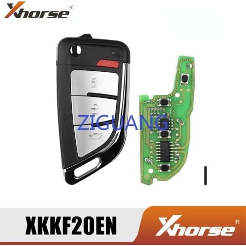 Xhorse XKKF20EN Wire Remote Key Memoeial Knife Style 3 Buttons 5pcs/Lot