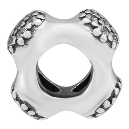 Modern LovePod Spacer Clear CZ Fashion Female Jewelry Fits European Bracelets 925 Sterling Silver Jewelry For Jewelry Making