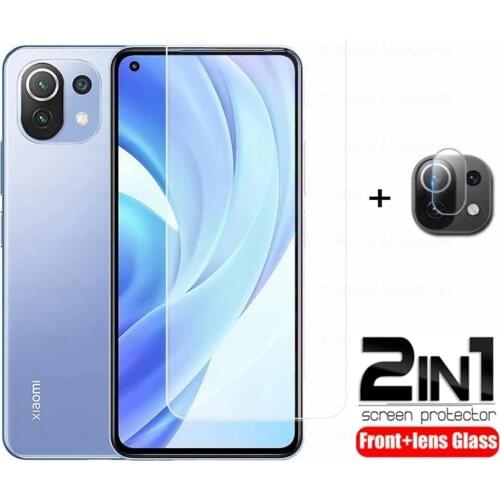 Glass For Xiaomi Mi 11 11i Lite 5G Tempered Cover Screen Protector Protective Camera Lens Film For Xiaomi Mi 11Lite Mi11i Film