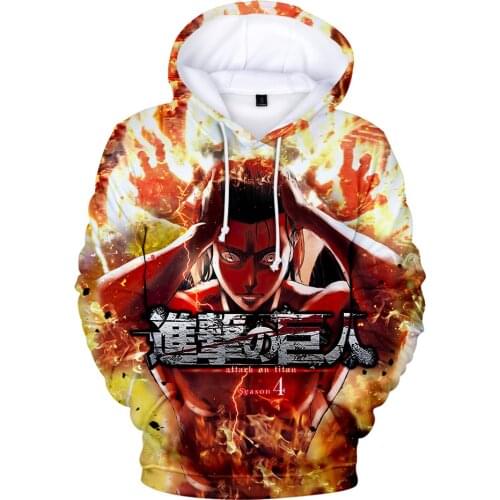 Attack on Titan 3D Anime Hoodies men women streetwear Sweatshirt Boys/Girls Fashion Casual Sweatshirts Hoody kids winter Clothes