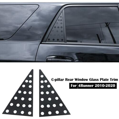 Aluminum Alloy C-Pillar Triangular Window Gl Plate Louver Cover Trim for Toyota 4Runner 2010-2020