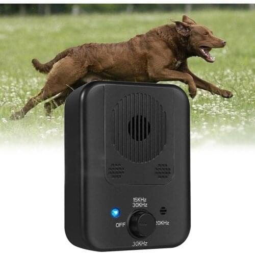 Ultrasonic Stopper Bark Dog Repeller Pet Training Stop Barking Anti Noise Device Stop Barking Sound Trainer Tools Pet Supplies